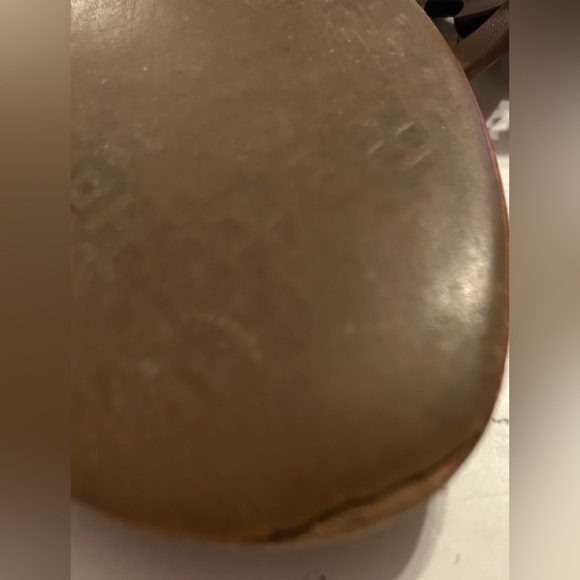 Tory Burch Brown Leather Cut-Out Sandals - Picture 6 of 7